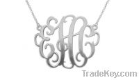 Sell 925 sterling silver monogram necklace