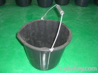 14 liter( 3 UK gallon ) black plastic bucket