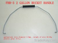 metal handle with plastic grip and forged ends for plastic bucket