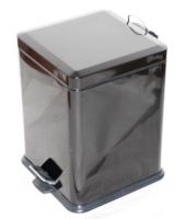 Stainless steel square shaped pedal Trash bin