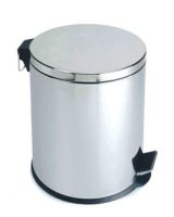 round shaped Stainless steel pedal Trash bin