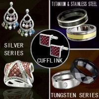 Sell tungsten,titanium ,Stainless Steel and silver jewelry