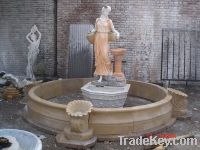 Sell stone garden fountain with lady statue