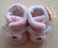 pink baby shoes with rabbit head