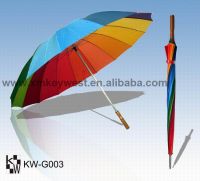 Sell rainbow golf umbrella