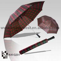 Sell two fold auto golf umbrella