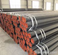 Sell black ERW round steel for gas , oil, water