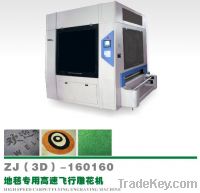 Sell High speed Roll Carpets rugs Continuous Laser Engraving machine