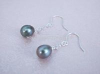 Freshwater pearl earrings, jewelry JE0003