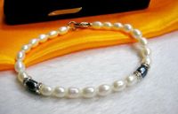 5-6mm rice freshwater pearl bracelet