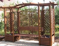 WOODEN BENCH pine SOLID Pergola