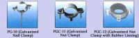 We are manufacturers & exporter of all types of Galvanised pipe clamps