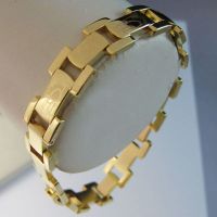 Sell WOLF HEAD PATTERN 18K YELLOW GOLD GP SOLID GEP BRACELET