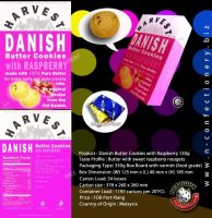 Harvest Danish Butter Cookies with Raspberry