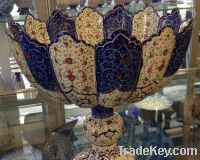 Persian Handicraft Mina Enamel Vase
