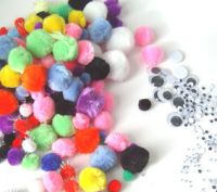 Sell craft glitter pom poms