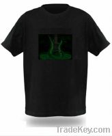 Sell 2011 popular sound activated guitar t-shirt/el flashing t-shirt