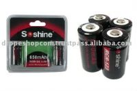 Sell Soshine Li-ion RCR123/17355 Battery: 650mAh 3.0V