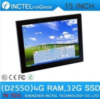 15 Inch Industrial Computer Touch Screen PC with high temperature 5 wire Gtouch industrial embedded 4: 3 6COM LPT 4G RAM 32G SSD