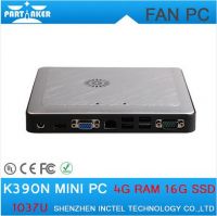 Wholesale Mini ITX PC intel 1037u processor dual core linux embedded smart desktop pc k390n