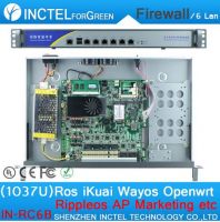 1037U multi gigabit network port routing Enterprise-class firewall router with Intel PCI E 1000M 6 82574L