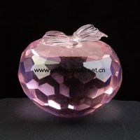 lovely crystal apple, beautiful crystal apple, crystal apple model