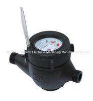 Plastic Nylon Dry Multi-jet Cold Water Meter (black)