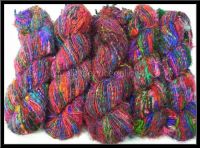 Recycled soft Silk yarn for crochetting and knitting 10 skein 1 kg