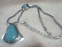 Sell Lovely Turquoise Pendant with Snake Chain