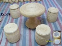 Item No. JX008  Rattan table & seats with good quality & best prices