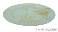 Butterfly glass plate  -white