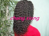 Sell 100%human hair wig. lace frontal wig