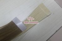 Sell human remy hair product , long straight hair -tape hair extension
