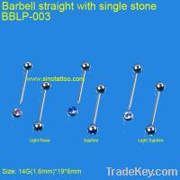Professional Barbell Body Piercing Jewelry, Titanium Body Jewelry