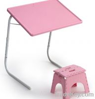 red foldable table