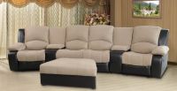 Recliner sectional w/console