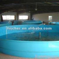 Sell FRP circle fish tank for fish farm, fibreglass fish tank