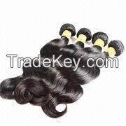 100% virgin Brazilian hair weaves