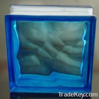 Sell blue cloudy glass block
