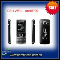 Sell gsm dual sim low cost oem mini 6700 china mobile phone