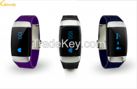 Sell Bluetooth Silicone Wristband with Heart Rate Monitor 3D Pedometers