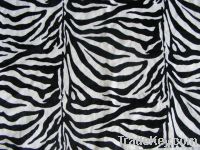 Sell anmial print velboa zebra velboa, minky zebra