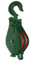 single open hook pulley