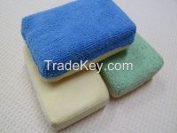 Microfiber wash and wax sponge