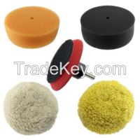 5pc Ultimate Car 3" Buffing & Polishing Pad Kit - Foam & Wool Pads - Velcro Back