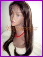 Sell 100 percent human hair full lace wigs