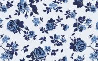 blue rose denim fabric