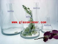 textured chalice glass holder
