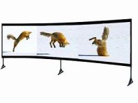 Eyeleted Front projection screen