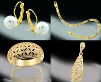 Gold and silver plated jewelry
